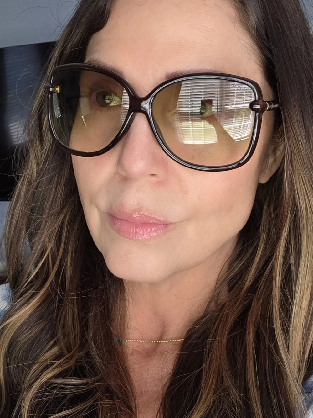 Tom Ford Callae TF165 Brown Gradient Oversized Women's Sunglasses - Picture 4 of 6